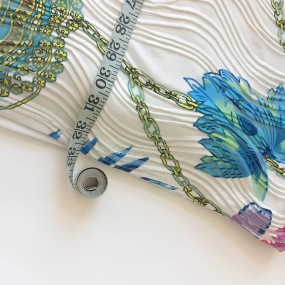 Jennifer Lopez White Floral Mini Dress Petite Large - Picture 3 of 5